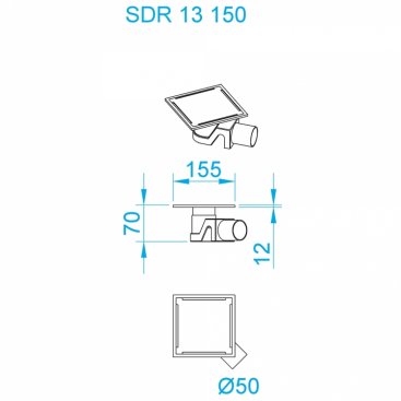 Душевой трап RGW SDR-13B-15