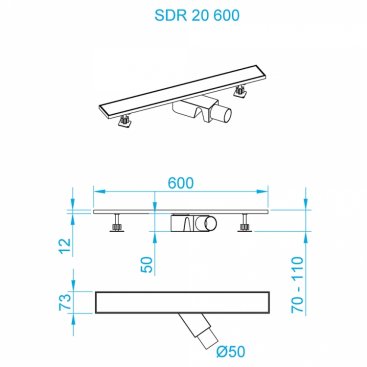 Душевой канал RGW SDR-20B-60