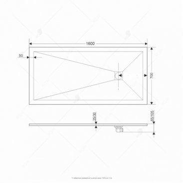 Душевой поддон RGW ST-0167G 160x70