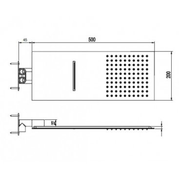 Верхний душ RGW SP-64