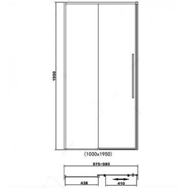 Душевая дверь RGW Stilvoll SV-12 B 100 см