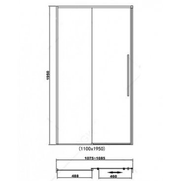 Душевая дверь RGW Stilvoll SV-12 B 110 см