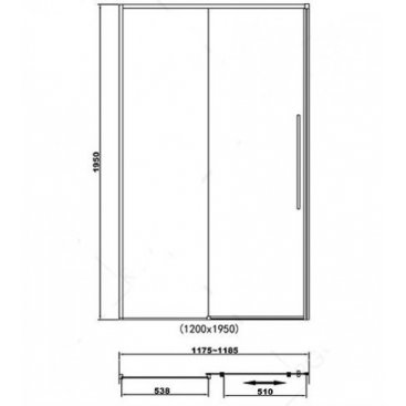 Душевая дверь RGW Stilvoll SV-12 B 120 см