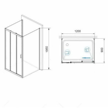 Душевой уголок RGW Passage PA-73 (PA-13+Z-050-2) 120x90