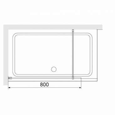 Душевая перегородка RGW Walk In WA-012B 80 см
