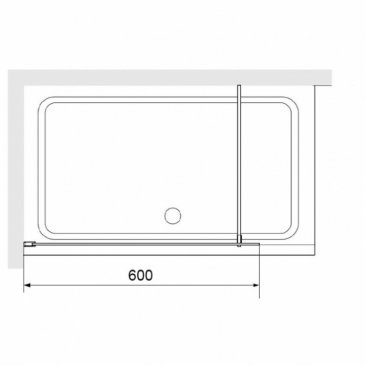 Душевая перегородка RGW Walk In WA-08 60 см