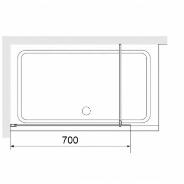 Душевая перегородка RGW Walk In WA-08B 70 см