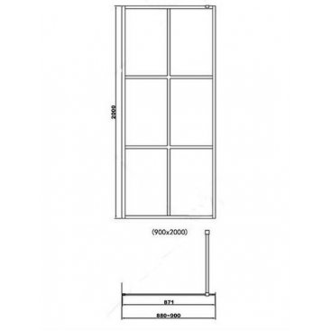 Душевая перегородка RGW Walk In WA-11 90 см