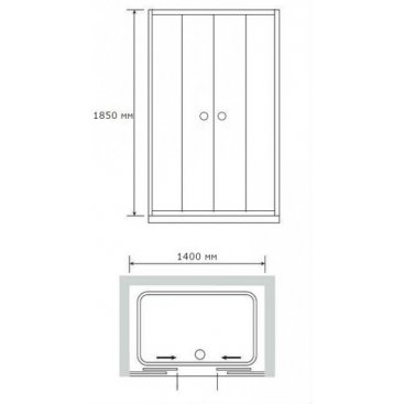 Душевая дверь RGW Classic CL-10 140 см