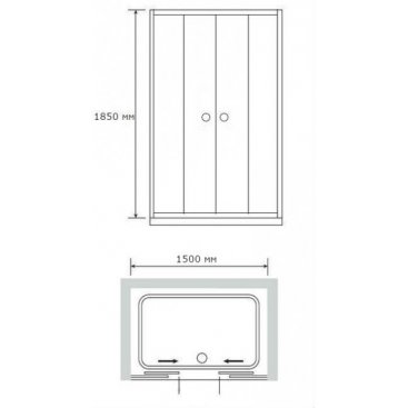 Душевая дверь RGW Classic CL-10 150 см