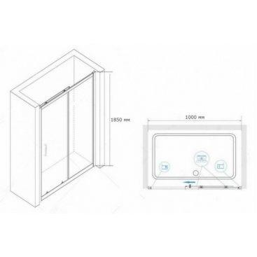 Душевая дверь RGW Classic CL-14 100 см