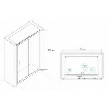 Душевая дверь RGW Classic CL-14 110 см