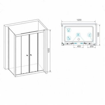 Душевой уголок RGW Classic CL-43-1 120x100