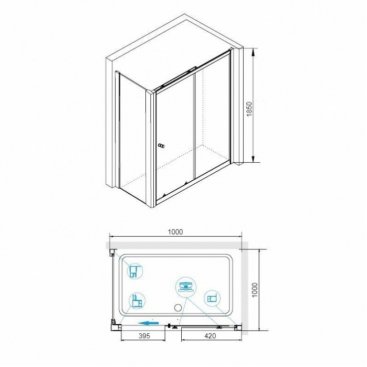 Душевой уголок RGW Classic CL-45-1 100x100