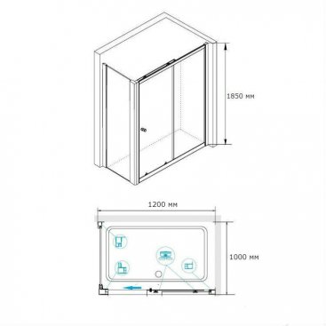 Душевой уголок RGW Classic CL-48 В 120x100