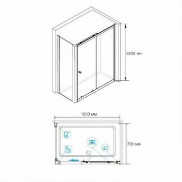 Душевой уголок RGW Classic CL-48 В 120x70