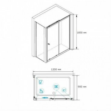 Душевой уголок RGW Classic CL-48 120x90