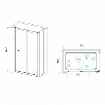 Душевой уголок RGW Classic CL-31-1 80x80