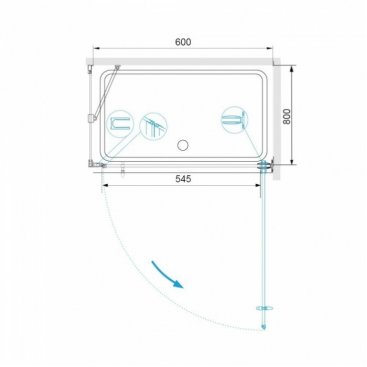 Душевой уголок RGW Hotel HO-045B 60x80