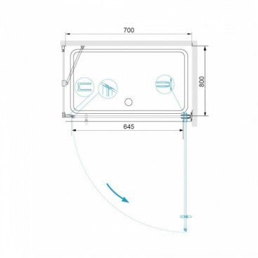 Душевой уголок RGW Hotel HO-045B 70x80