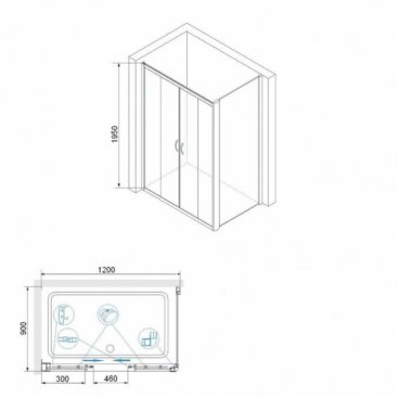 Душевой уголок RGW Passage PA-41-1 120x90