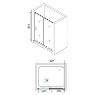 Душевая дверь RGW Passage PA-016B 180 см