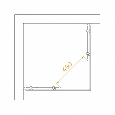 Душевой уголок RGW Passage PA-030B 80x80 матовый