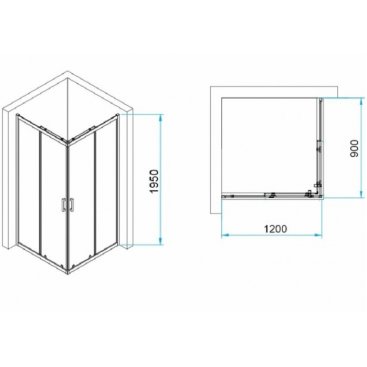 Душевой уголок RGW Passage PA-040B 120x90