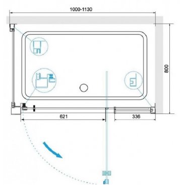 Душевой уголок RGW Passage PA-078-1B 100x80