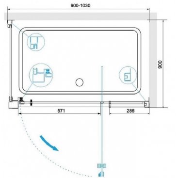 Душевой уголок RGW Passage PA-078-1B 90x90