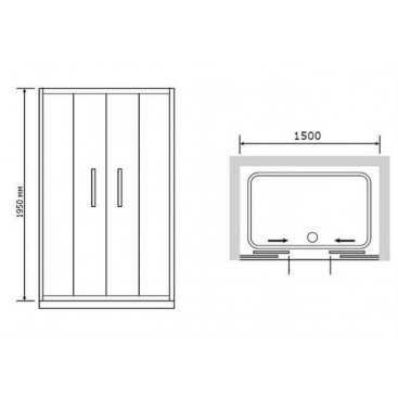 Душевая дверь RGW Passage PA-11 150 прозрачная