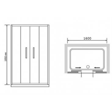 Душевая дверь RGW Passage PA-11 160 прозрачная
