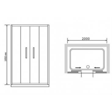 Душевая дверь RGW Passage PA-11 200 прозрачная