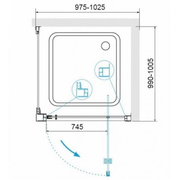 Душевой уголок RGW Passage PA-135 100x100