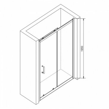 Душевая дверь RGW Passage PA-14 160 см прозрачная