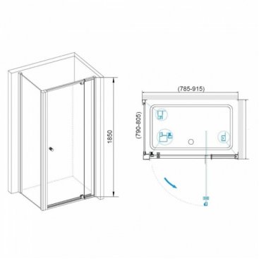 Душевой уголок RGW Passage PA-32 80x80