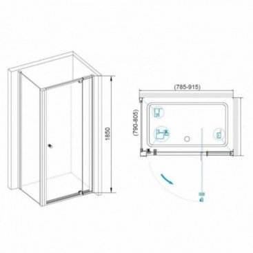 Душевой уголок RGW Passage PA-32-1 80x80