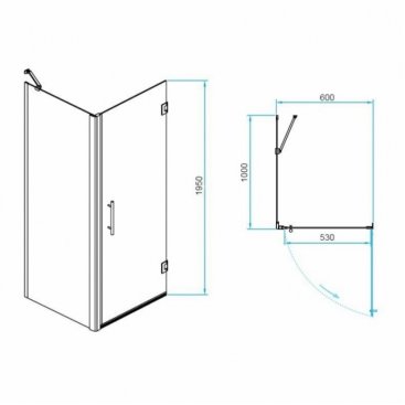 Душевой уголок RGW Passage PA-36B 60x100