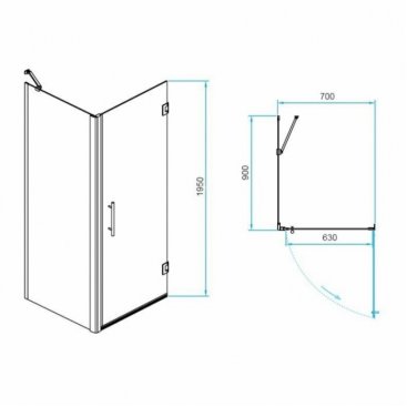 Душевой уголок RGW Passage PA-36-1B 70x90