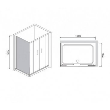 Душевой уголок RGW Passage PA-41 (PA-11+Z-050-2) 120x70