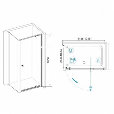 Душевой уголок RGW Passage PA-44B 120x100