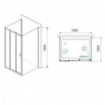 Душевой уголок RGW Passage PA-73 P (PA-13+2Z-050-2) 150x100