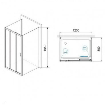 Душевой уголок RGW Passage PA-73 P (PA-13+2Z-050-2) 120x80