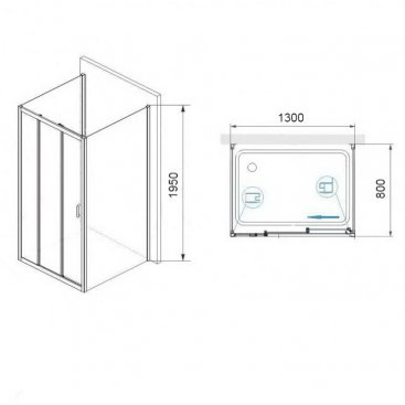 Душевой уголок RGW Passage PA-73 P (PA-13+2Z-050-2) 130x80