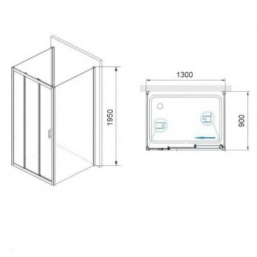 Душевой уголок RGW Passage PA-73 P (PA-13+2Z-050-2) 130x90