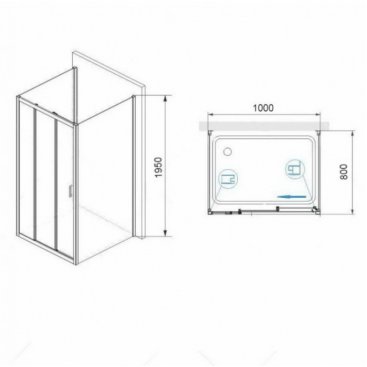 Душевой уголок RGW Passage PA-73-1 100x80