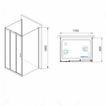 Душевой уголок RGW Passage PA-73-1 110x80