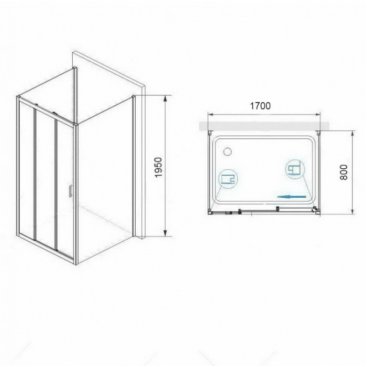 Душевой уголок RGW Passage PA-73-1 170x80