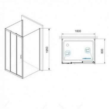 Душевой уголок RGW Passage PA-73-1 180x80