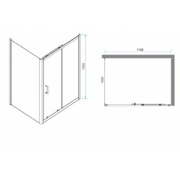 Душевой уголок RGW Passage PA-74-1 110x100